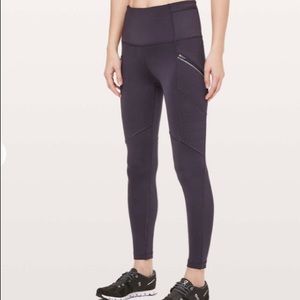 Lululemon Toasty Tech Tight 28” Cyber Purple Size 6
